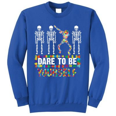 Funny Dare To Be Yourself Cute Autistic Gift Tall Sweatshirt