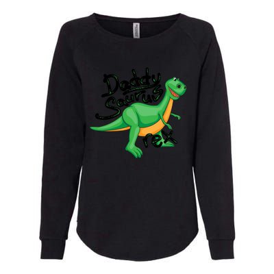 Funny Daddysaurus Trex And Dinosaur Lovers Funny Gift Womens California Wash Sweatshirt