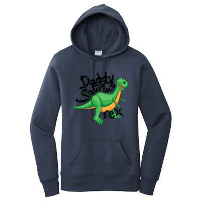 Funny Daddysaurus Trex And Dinosaur Lovers Funny Gift Women's Pullover Hoodie