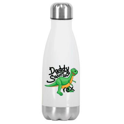 Funny Daddysaurus Trex And Dinosaur Lovers Funny Gift Stainless Steel Insulated Water Bottle