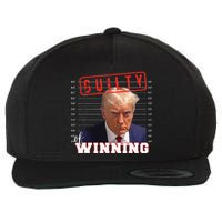 Funny Donald Trump Mug Shot Guilty Of Winning Funny 2024 Election Wool Snapback Cap