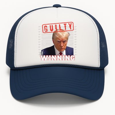 Funny Donald Trump Mug Shot Guilty Of Winning Funny 2024 Election Trucker Hat