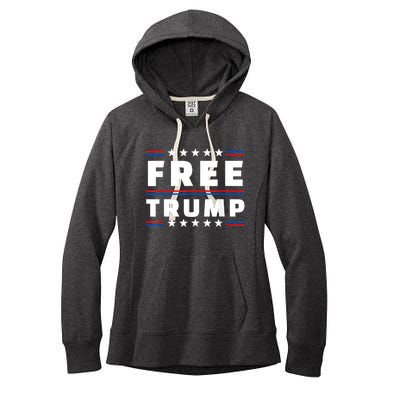 Free Donald Trump Republican Support Women's Fleece Hoodie