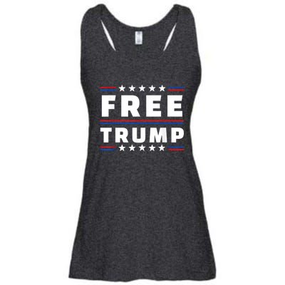 Free Donald Trump Republican Support Ladies Essential Flowy Tank