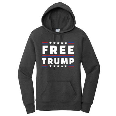 Free Donald Trump Republican Support Women's Pullover Hoodie