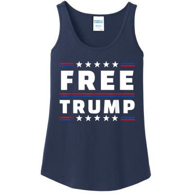 Free Donald Trump Republican Support Ladies Essential Tank