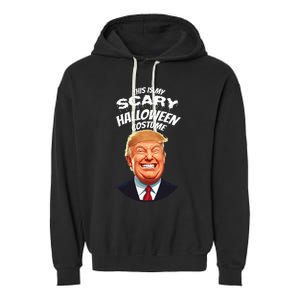 Funny Donald Trump Scary Halloween Gag President Garment-Dyed Fleece Hoodie