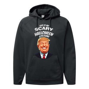 Funny Donald Trump Scary Halloween Gag President Performance Fleece Hoodie