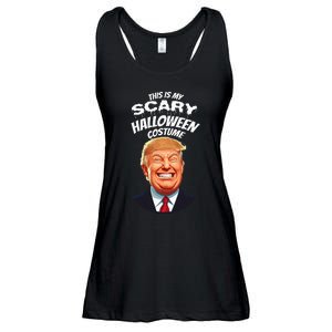 Funny Donald Trump Scary Halloween Gag President Ladies Essential Flowy Tank