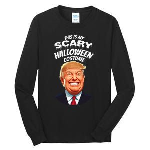 Funny Donald Trump Scary Halloween Gag President Tall Long Sleeve T-Shirt