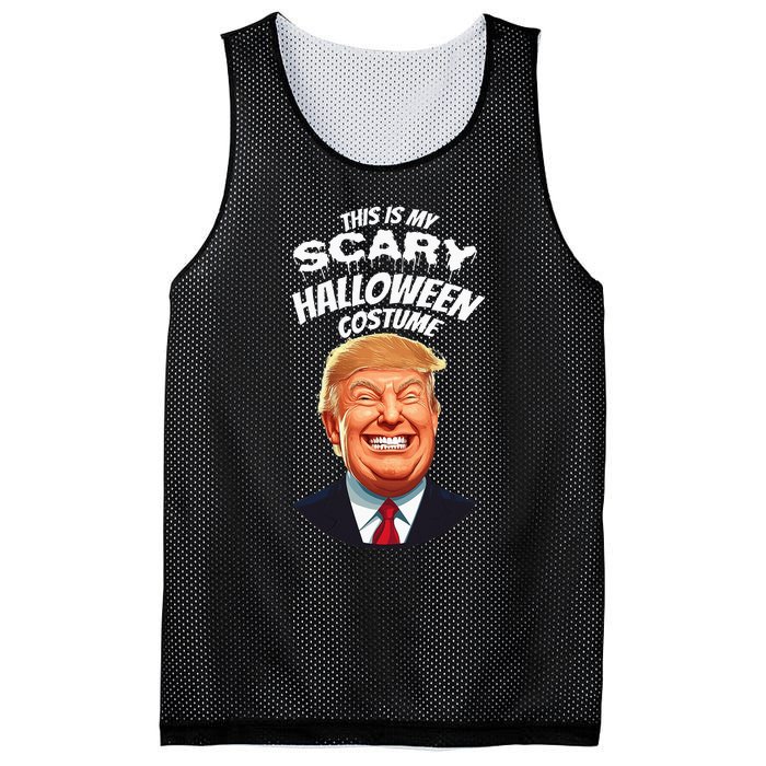 Funny Donald Trump Scary Halloween Gag President Mesh Reversible Basketball Jersey Tank