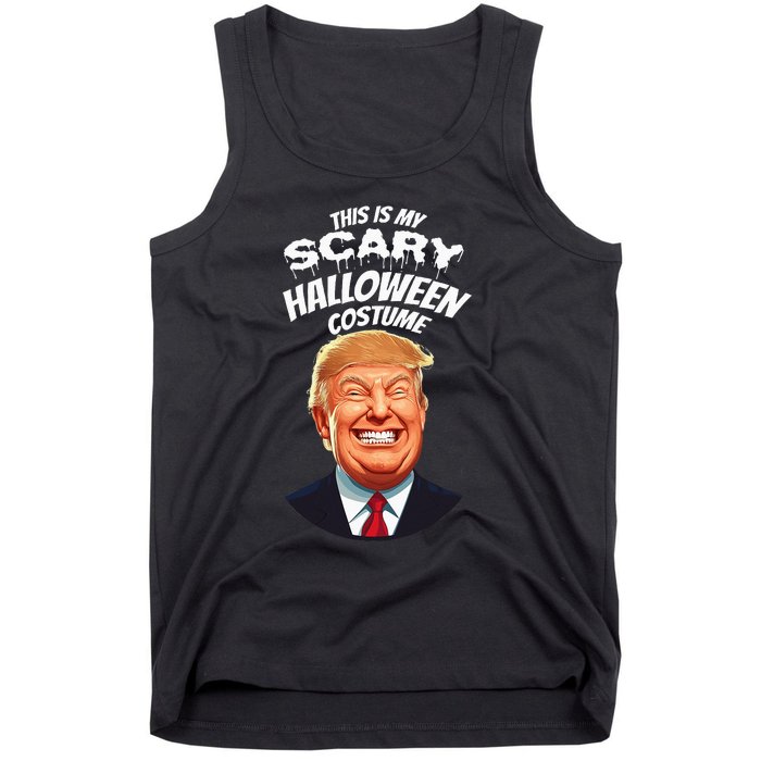 Funny Donald Trump Scary Halloween Gag President Tank Top