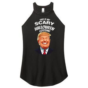 Funny Donald Trump Scary Halloween Gag President Women's Perfect Tri Rocker Tank