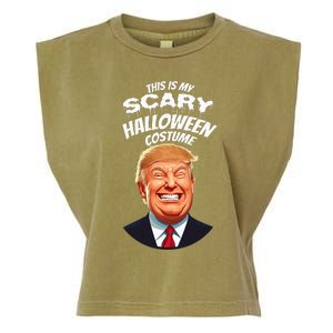 Funny Donald Trump Scary Halloween Gag President Garment-Dyed Women's Muscle Tee