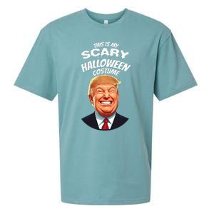 Funny Donald Trump Scary Halloween Gag President Sueded Cloud Jersey T-Shirt