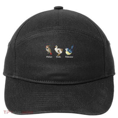 Flicker Dodo Titmouse Bird Clever Birdwatcher Humor 7-Panel Snapback Hat