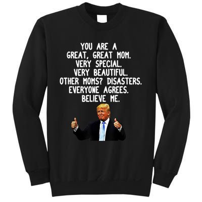 Funny Donald Trump Gift For Mother's Day Gag Gift Conservative Mom Sweatshirt