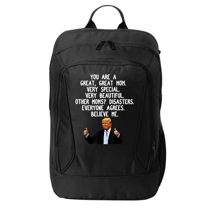 Funny Donald Trump Gift For Mother's Day Gag Gift Conservative Mom City Backpack