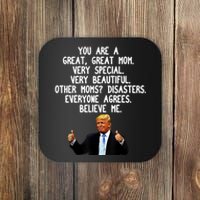 Funny Donald Trump Gift For Mother's Day Gag Gift Conservative Mom Coaster