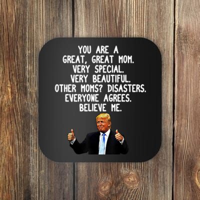 Funny Donald Trump Gift For Mother's Day Gag Gift Conservative Mom Coaster