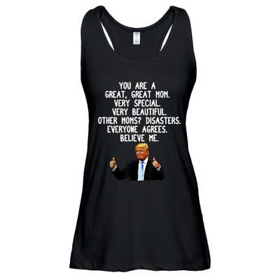 Funny Donald Trump Gift For Mother's Day Gag Gift Conservative Mom Ladies Essential Flowy Tank