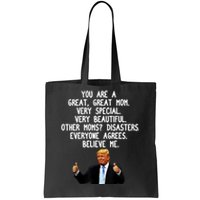 Funny Donald Trump Gift For Mother's Day Gag Gift Conservative Mom Tote Bag