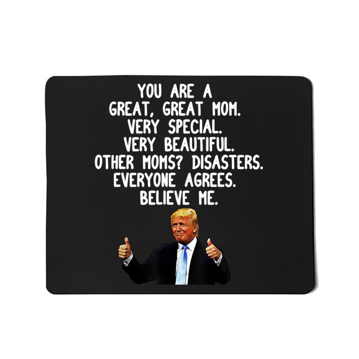 Funny Donald Trump Gift For Mother's Day Gag Gift Conservative Mom Mousepad