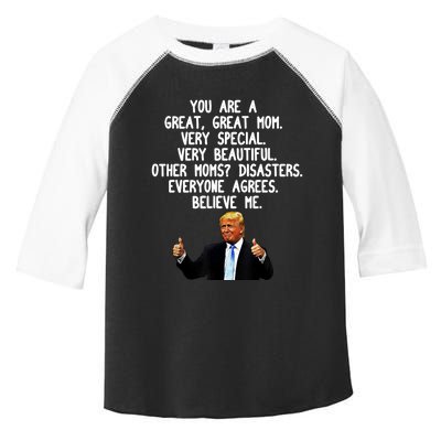 Funny Donald Trump Gift For Mother's Day Gag Gift Conservative Mom Toddler Fine Jersey T-Shirt