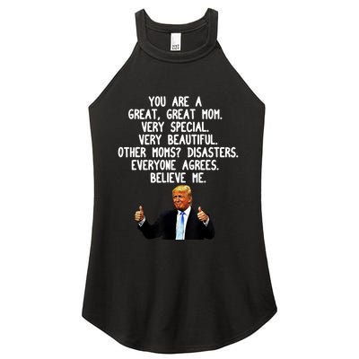 Funny Donald Trump Gift For Mother's Day Gag Gift Conservative Mom Women's Perfect Tri Rocker Tank