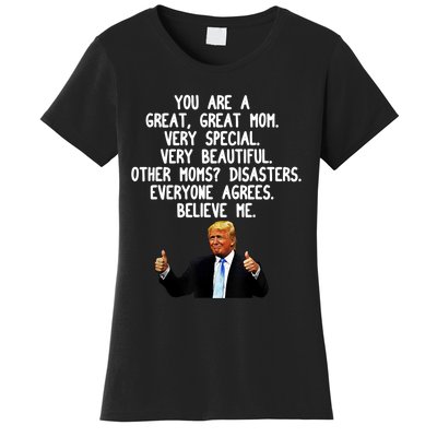 Funny Donald Trump Gift For Mother's Day Gag Gift Conservative Mom Women's T-Shirt