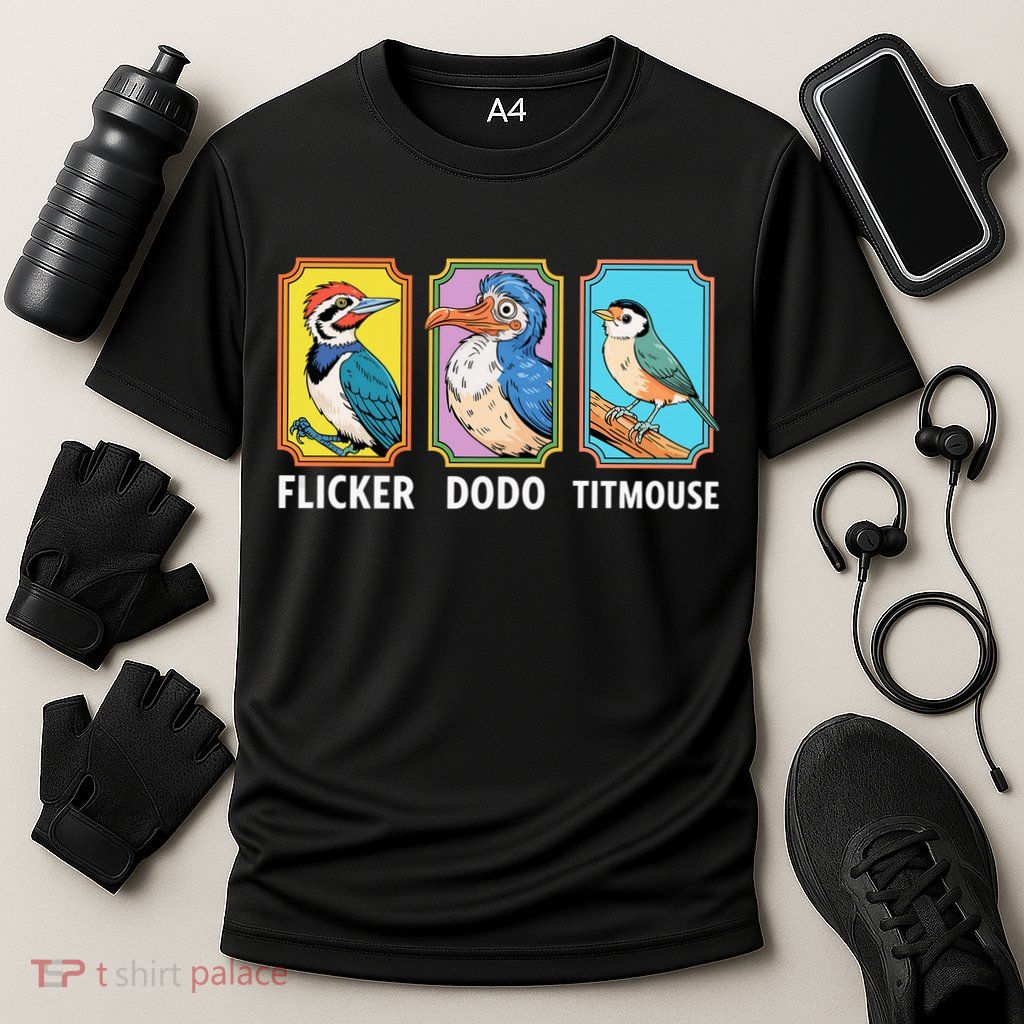 Flicker Dodo Titmouse Bird Lover Performance Shirt