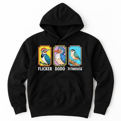 Flicker Dodo Titmouse Bird Lover Hoodie