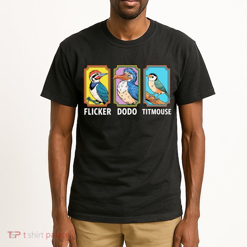 Flicker Dodo Titmouse Bird Lover Tall T-Shirt