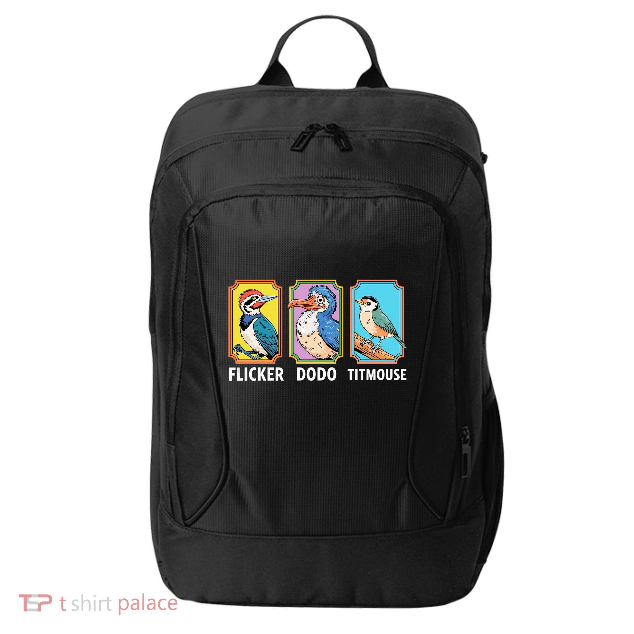 Flicker Dodo Titmouse Bird Lover City Backpack