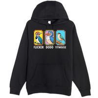 Flicker Dodo Titmouse Bird Lover Premium Pullover Hoodie