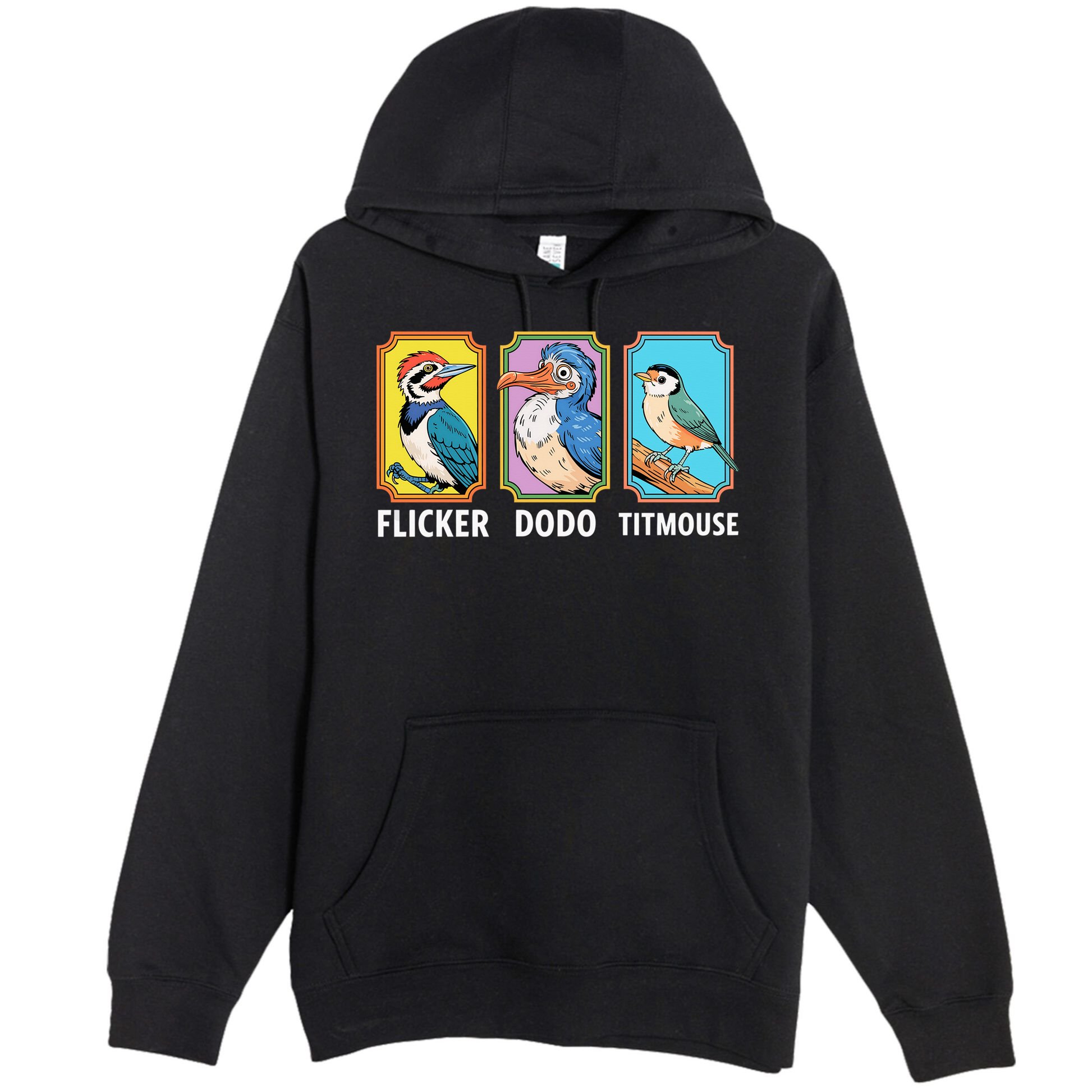Flicker Dodo Titmouse Bird Lover Premium Pullover Hoodie