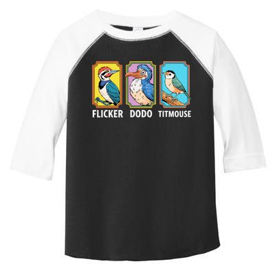 Flicker Dodo Titmouse Bird Lover Toddler Fine Jersey T-Shirt