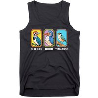 Flicker Dodo Titmouse Bird Lover Tank Top