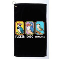 Flicker Dodo Titmouse Bird Lover Golf Towel