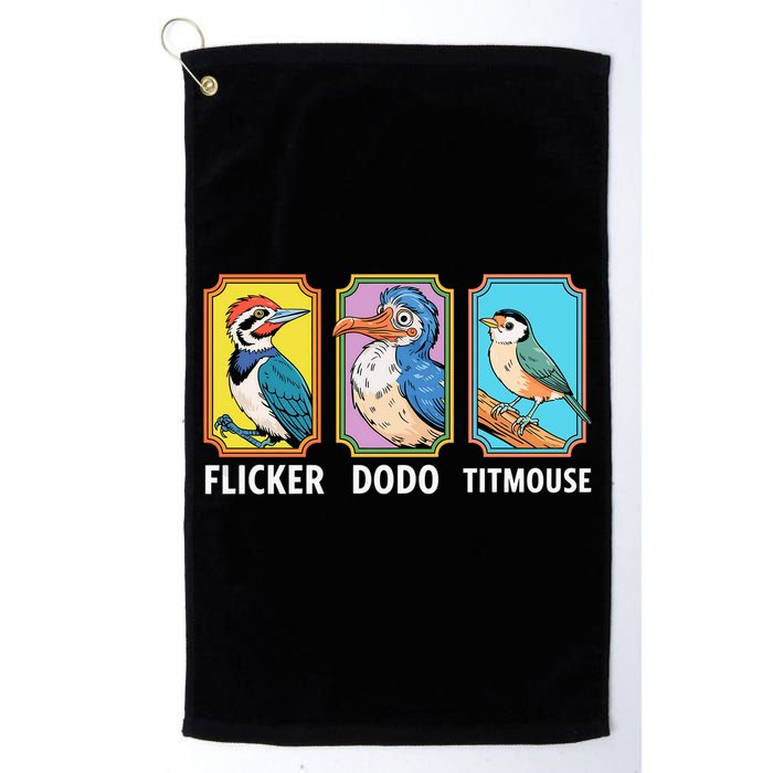Flicker Dodo Titmouse Bird Lover Golf Towel