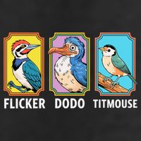 Flicker Dodo Titmouse Bird Lover Golf Towel