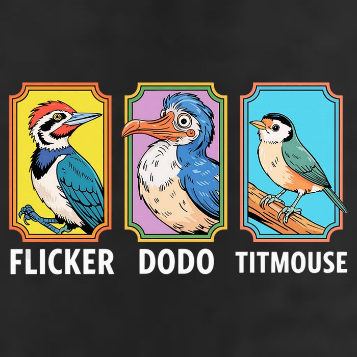 Flicker Dodo Titmouse Bird Lover Golf Towel