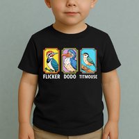 Flicker Dodo Titmouse Bird Lover Toddler T-Shirt