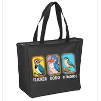 Flicker Dodo Titmouse Bird Lover Zip Tote Bag
