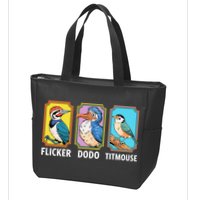 Flicker Dodo Titmouse Bird Lover Zip Tote Bag