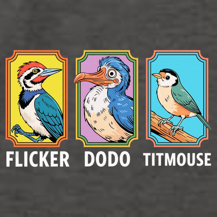 Flicker Dodo Titmouse Bird Lover Vector Backpack
