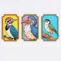 Flicker Dodo Titmouse Bird Lover Garment-Dyed Sweatshirt