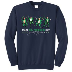 Funny Donald Trump Dancing Make St Patricks Day Great Again Sweatshirt