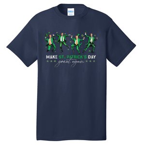 Funny Donald Trump Dancing Make St Patricks Day Great Again Tall T-Shirt