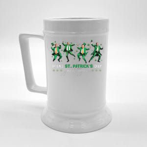 Funny Donald Trump Dancing Make St Patricks Day Great Again Beer Stein